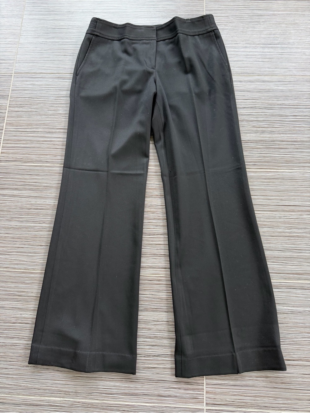 Ann Taylor Black Boot-Cut Ponte Pants